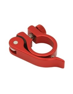 Alloy Seatpost Clamp Outer Diameter 25.4mm W/QR Red.